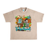 French Oak teach them to be kind with pumpkins and fall Urban Heavy Tee - AdoDesignShop