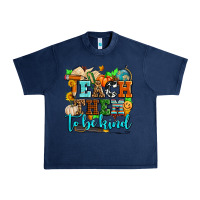 Navy teach them to be kind with pumpkins and fall Urban Heavy Tee - AdoDesignShop