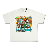 Pistachio teach them to be kind with pumpkins and fall Urban Heavy Tee - AdoDesignShop