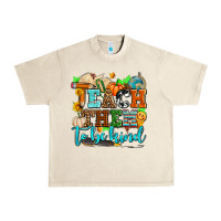 Sandshell teach them to be kind with pumpkins and fall Urban Heavy Tee - AdoDesignShop