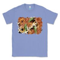Colony Blue horseshoe cowhide cactus background Classic Tee - AdoDesignShop
