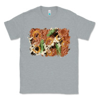 Heather Grey horseshoe cowhide cactus background Classic Tee - AdoDesignShop