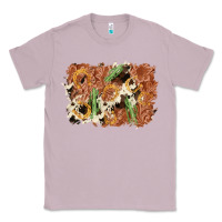 Lilac horseshoe cowhide cactus background Classic Tee - AdoDesignShop