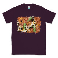 Plum horseshoe cowhide cactus background Classic Tee - AdoDesignShop