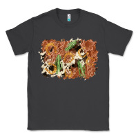 Smoke horseshoe cowhide cactus background Classic Tee - AdoDesignShop