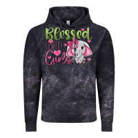 Cloud Black blessed with girls Vintage Hoodie - JahusDesignShop