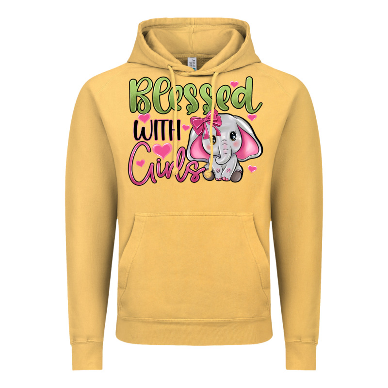 Blessed With Girls Vintage Hoodie by JahusDesignShop | Teevron