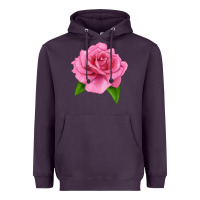 Plum Perfume Delight Rose Heavyweight Hoodie - LillyAllenDesigns