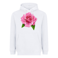 White Perfume Delight Rose Heavyweight Hoodie - LillyAllenDesigns
