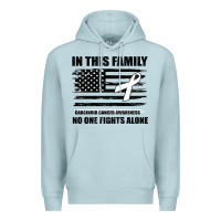 Blue Mist No One Fights Alone Pancreatic Cancer Awareness Premium Hoodie - Bettercallsaul