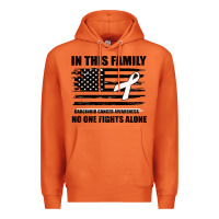 Carrot No One Fights Alone Pancreatic Cancer Awareness Premium Hoodie - Bettercallsaul