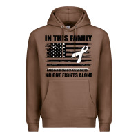 Chestnut No One Fights Alone Pancreatic Cancer Awareness Premium Hoodie - Bettercallsaul