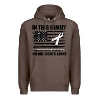 Coffee No One Fights Alone Pancreatic Cancer Awareness Premium Hoodie - Bettercallsaul