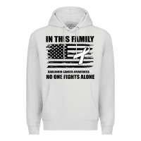 Dove Grey No One Fights Alone Pancreatic Cancer Awareness Premium Hoodie - Bettercallsaul