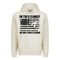 Oatmeal Heather No One Fights Alone Pancreatic Cancer Awareness Premium Hoodie - Bettercallsaul