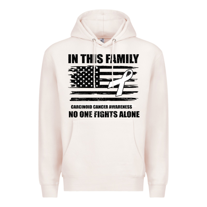 No One Fights Alone Pancreatic Cancer Awareness Premium Hoodie by Bettercallsaul | Teevron
