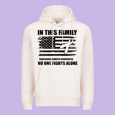 No One Fights Alone Pancreatic Cancer Awareness Premium Hoodie Designed By Bettercallsaul