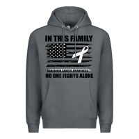 Rock No One Fights Alone Pancreatic Cancer Awareness Premium Hoodie - Bettercallsaul