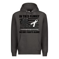 Smoke No One Fights Alone Pancreatic Cancer Awareness Premium Hoodie - Bettercallsaul