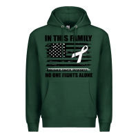 Sports Green No One Fights Alone Pancreatic Cancer Awareness Premium Hoodie - Bettercallsaul