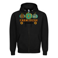 Black Orange glitter pumpkin Zipper Hoodie - NancyCooperArtShop