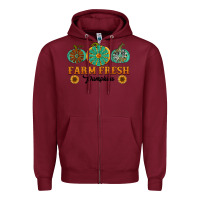Burgundy Orange glitter pumpkin Zipper Hoodie - NancyCooperArtShop