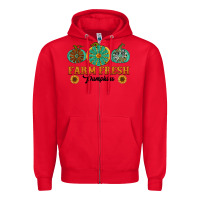 Red Orange glitter pumpkin Zipper Hoodie - NancyCooperArtShop