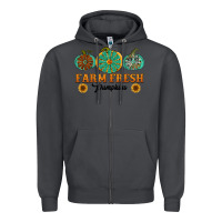 Smoke Orange glitter pumpkin Zipper Hoodie - NancyCooperArtShop
