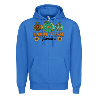 True Royal Orange glitter pumpkin Zipper Hoodie - NancyCooperArtShop