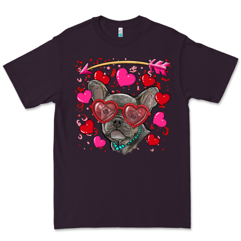 Valentine's Day French Bulldog Puppy Premium Tee by RanaPortraitStore | Teevron