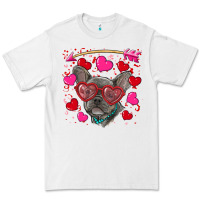 White valentine's day french bulldog puppy Premium Tee - RanaPortraitStore