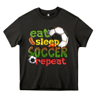 Asphalt eat sleep soccer repeat Heavy Core Tee - texasbilliewilder