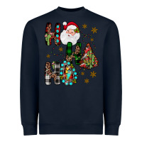 Navy ho ho ho Heavyweight Sweatshirt - JahusDesignShop