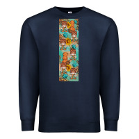 Navy fall gnomes pen wrap 2 Premium Sweatshirt - Artiststas