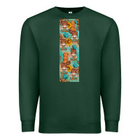 Sports Green fall gnomes pen wrap 2 Premium Sweatshirt - Artiststas