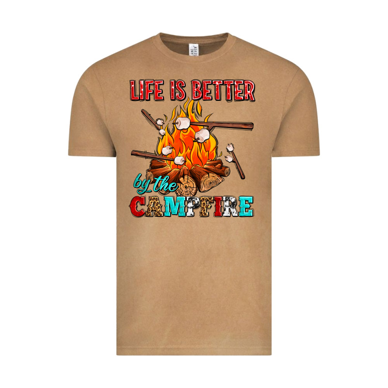 Life Is Better By The Campfire With Marshmallows Vintage Tee by AdoDesignShop | Teevron