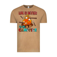 Vintage Camel life is better by the campfire with marshmallows Vintage Tee - AdoDesignShop