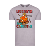 Vintage Zinc life is better by the campfire with marshmallows Vintage Tee - AdoDesignShop