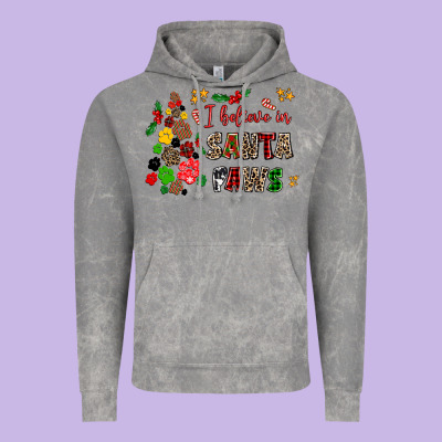 I Believe In Santa Paws Vintage Hoodie Designed By Adodesignshop