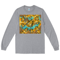 Heather Grey Bumble Bees Long Sleeve Tee - LillyAllenDesigns