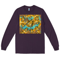 Plum Bumble Bees Long Sleeve Tee - LillyAllenDesigns
