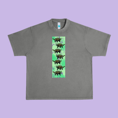 Dinosaur Ankylosaurus Pen Wrap Urban Heavy Tee Designed By Artiststas