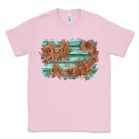 Bubblegum Pink wood leather background Classic Tee - AdoDesignShop