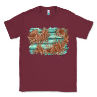 Burgundy wood leather background Classic Tee - AdoDesignShop