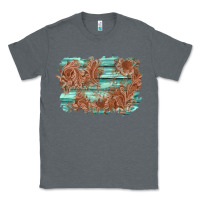 Charcoal Heather wood leather background Classic Tee - AdoDesignShop