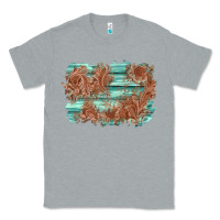Heather Grey wood leather background Classic Tee - AdoDesignShop