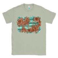 Matcha wood leather background Classic Tee - AdoDesignShop