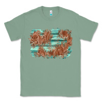 Sage wood leather background Classic Tee - AdoDesignShop