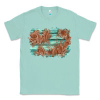 Seafoam wood leather background Classic Tee - AdoDesignShop