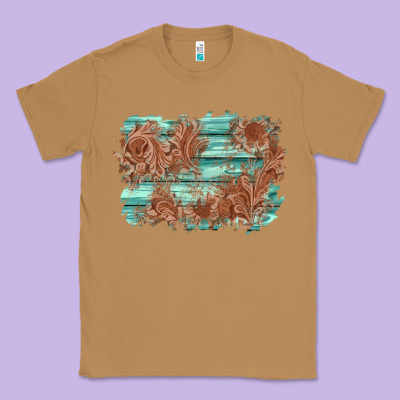 Wood Leather Background Classic Tee Designed By Adodesignshop